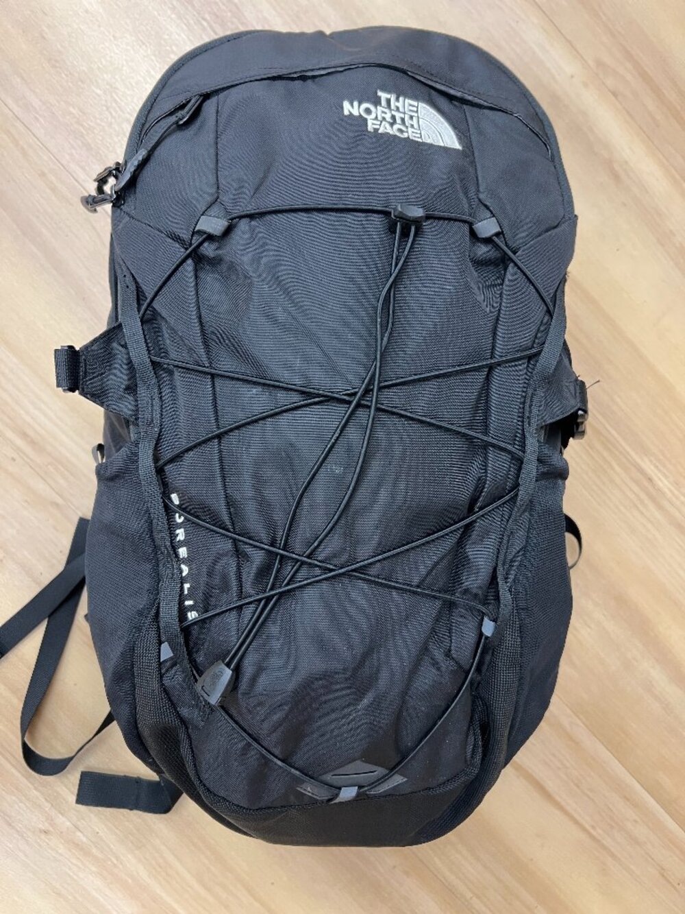 The North Face TNF Borealis Classic Black and White Y2K backpack unisex